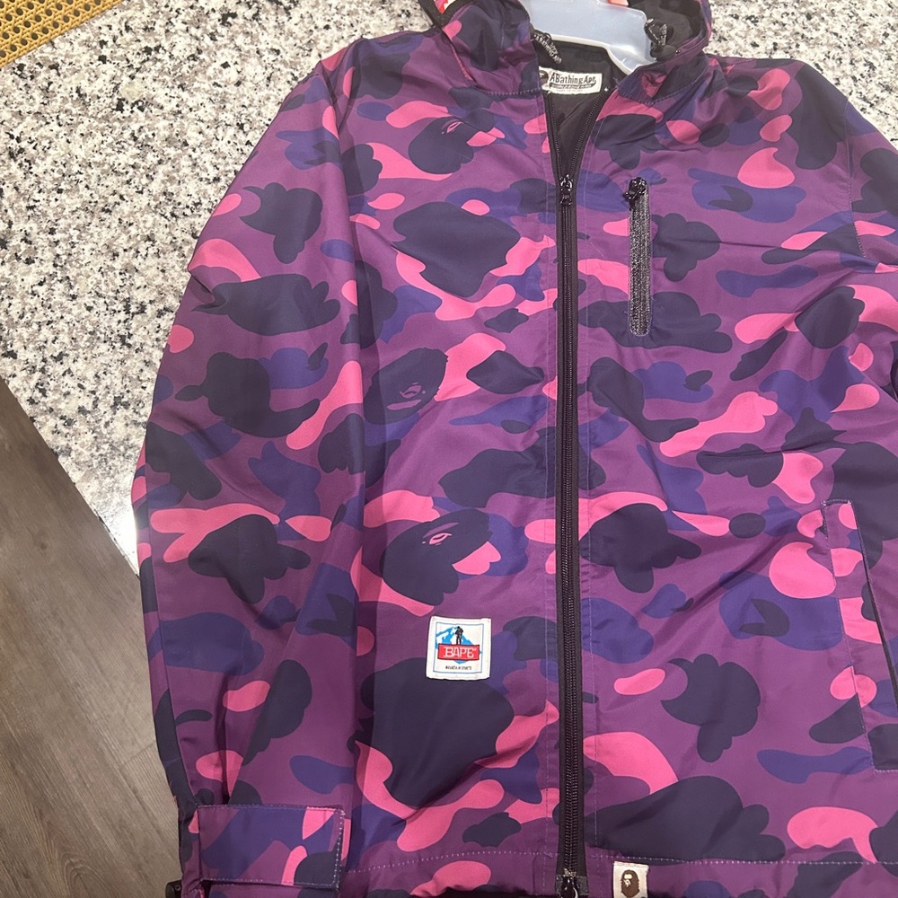 Bape Purple and Pink Camo Lightweight Jacket